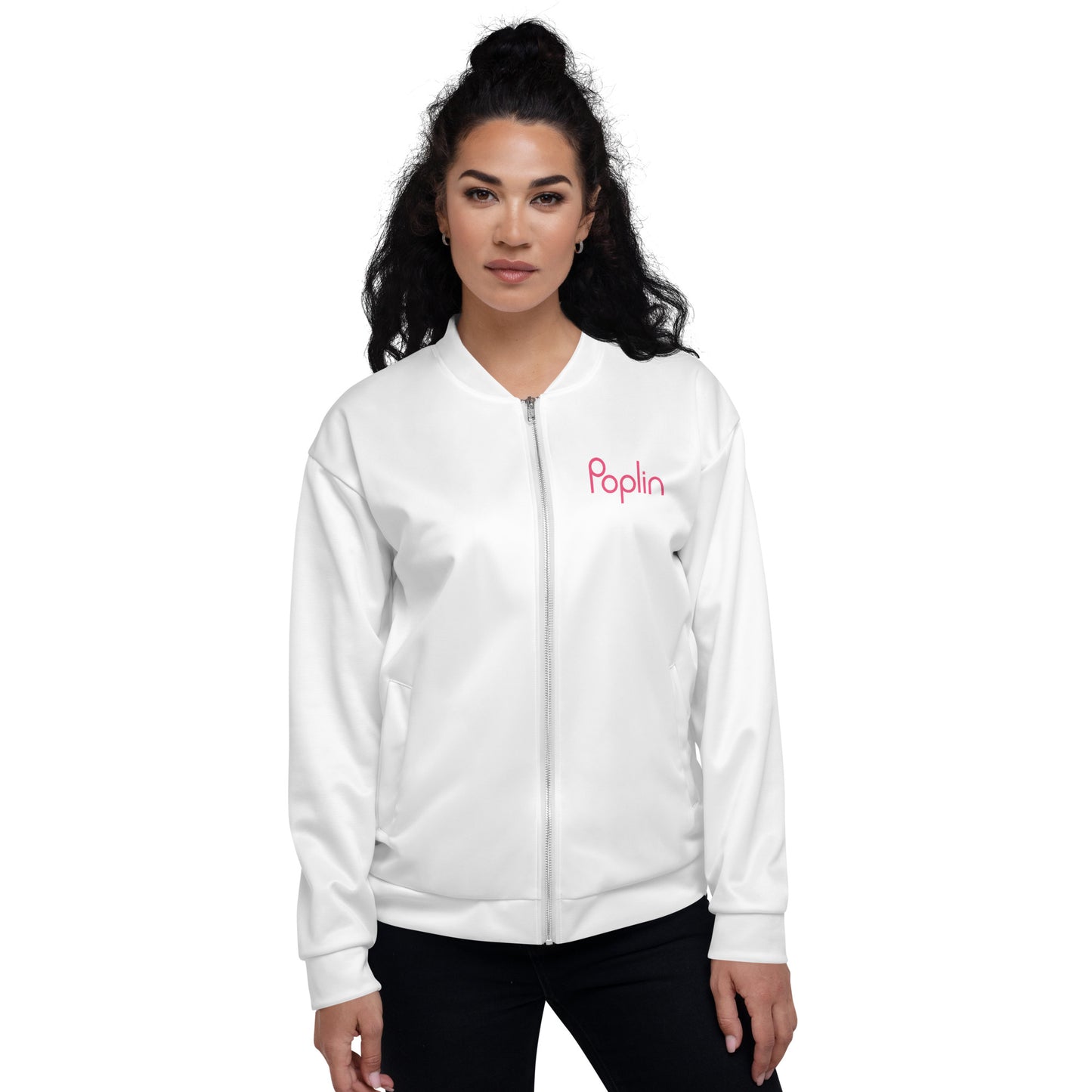 Zip-up Sweater (Unisex) - White