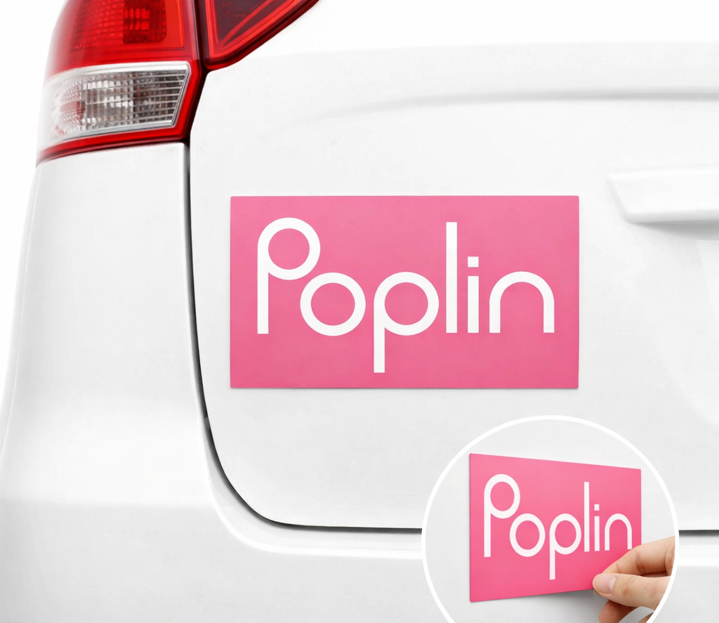 Poplin Car Magnet