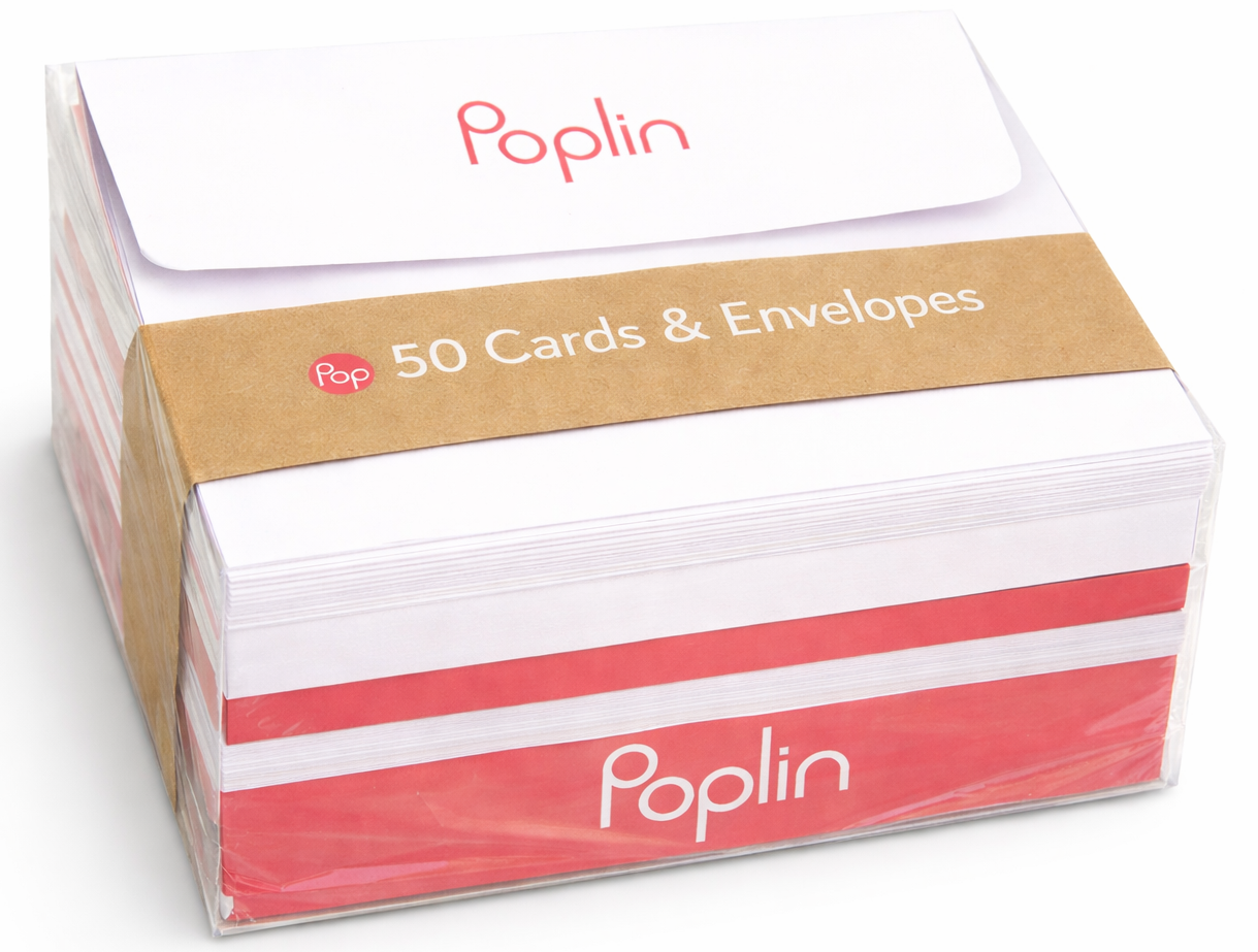 Note Cards with Envelopes (Pack of 50) – Poplin Store